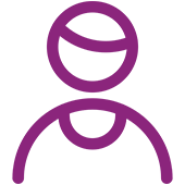 Icon representing a person